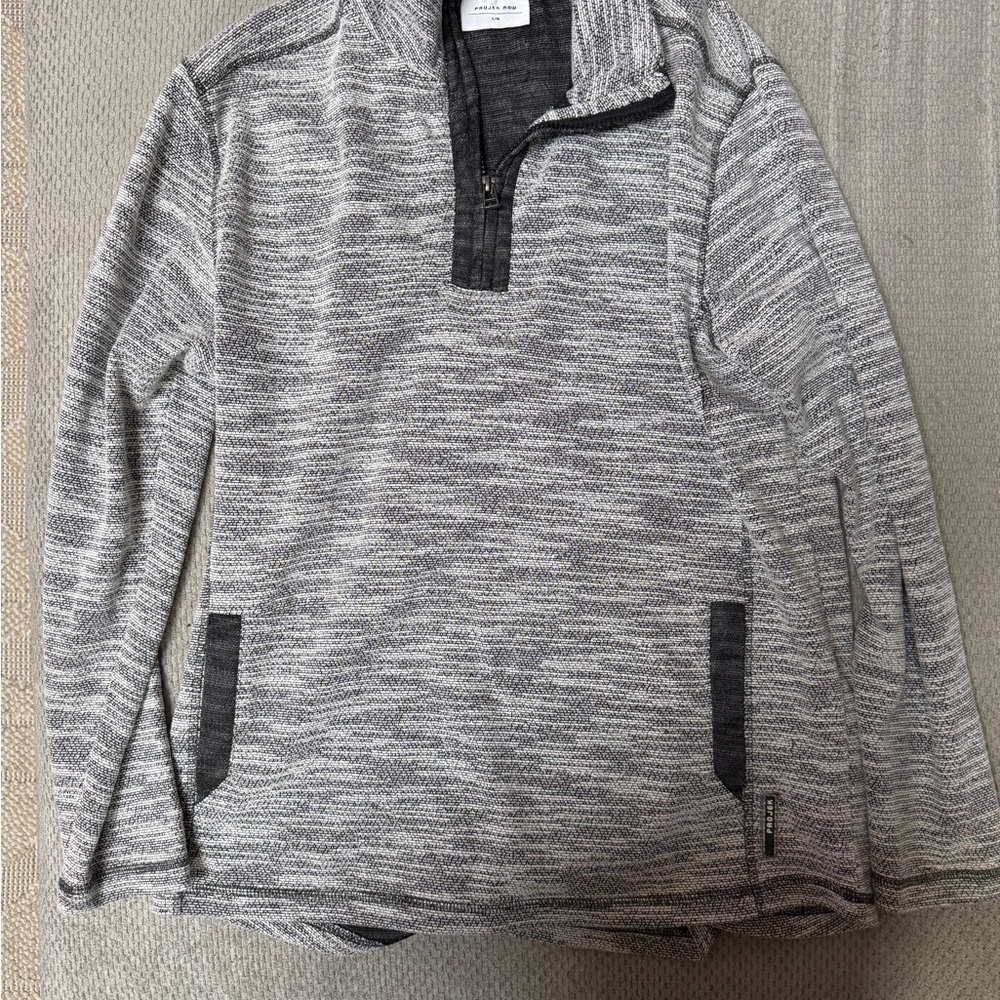Project Raw Marled Knit Cardigan Sweater Size Large Open Front - Women’s